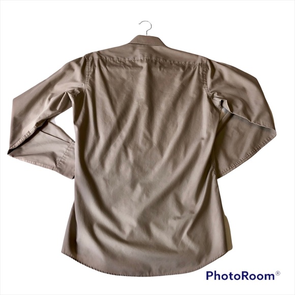 Vintage Yves Saint Laurent Beige Menswear Collar shirt - Picture 4 of 7